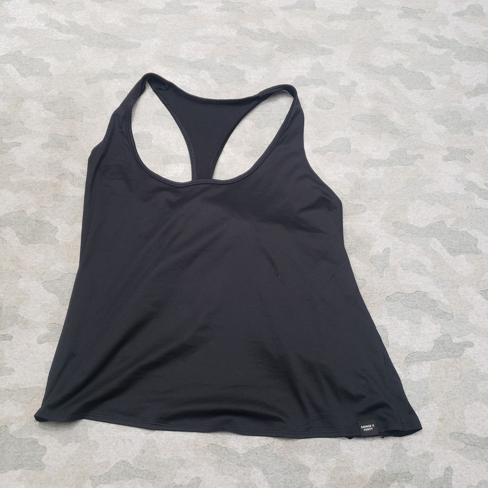 Savage X Fenty Tank Top Womens Small Black Pullover Sleeveless